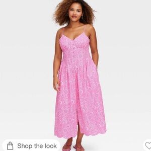 New Roller Rabbit x Target Pink Paisley Maxi Dress NWT